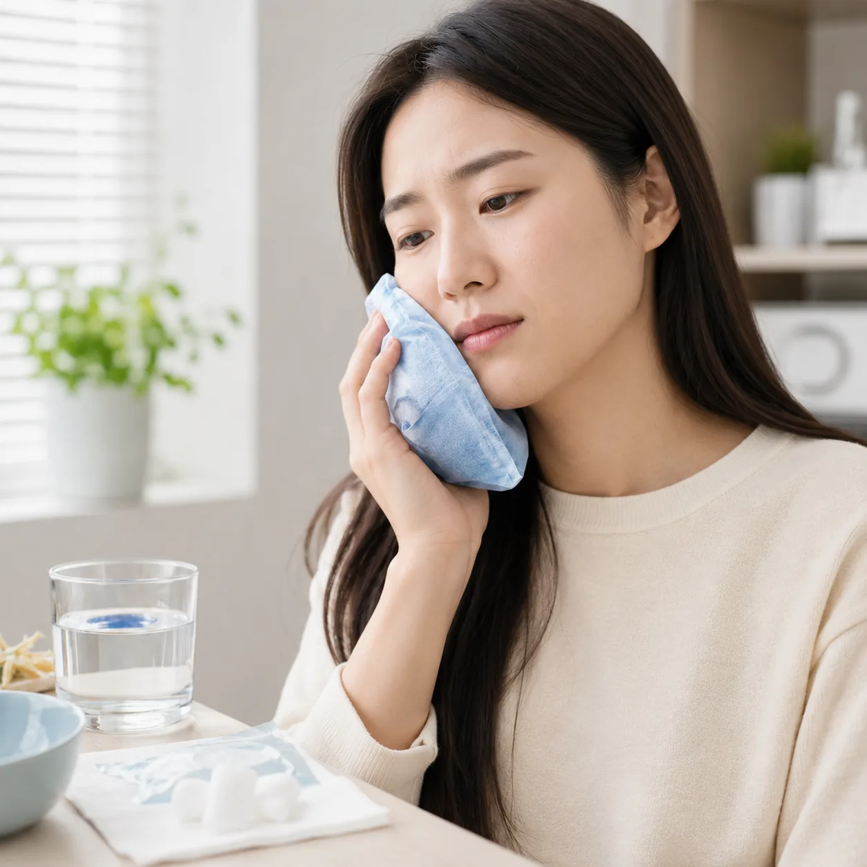 임플란트 통증 붓기 냉찜질 관리 방법